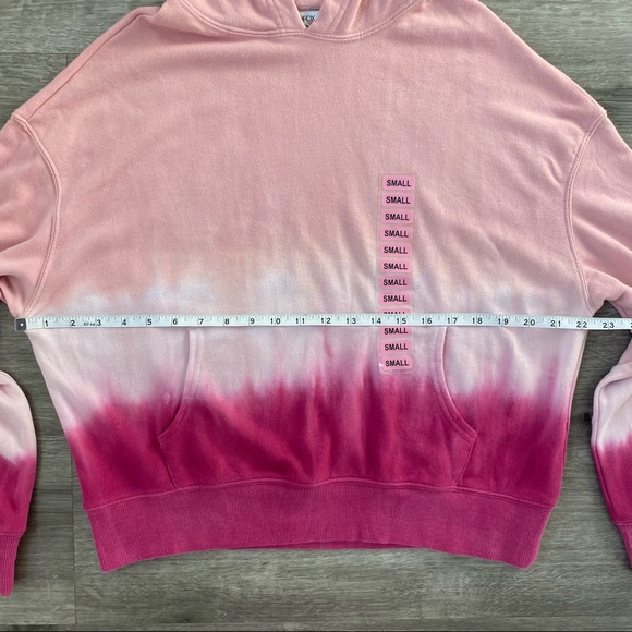 New Wildfox Pink Dip Tie Dye Lounge Hoodie Sweatshirt Small - Picture 6 of 13